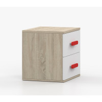 Noční stolek SMYK - dub sonoma/bílý (více variant)