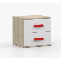 Noční stolek SMYK - dub sonoma/bílý (více variant)