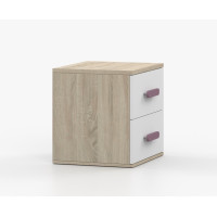 Noční stolek SMYK - dub sonoma/bílý (více variant)
