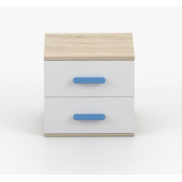 Noční stolek SMYK - dub sonoma/bílý (více variant)