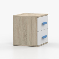 Noční stolek SMYK - dub sonoma/bílý (více variant)