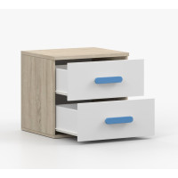 Noční stolek SMYK - dub sonoma/bílý (více variant)