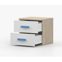 Noční stolek SMYK - dub sonoma/bílý (více variant)