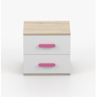 Noční stolek SMYK - dub sonoma/bílý (více variant)