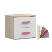 Noční stolek SMYK - dub sonoma/bílý (více variant)