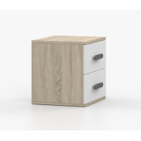Noční stolek SMYK - dub sonoma/bílý (více variant)