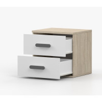 Noční stolek SMYK - dub sonoma/bílý (více variant)