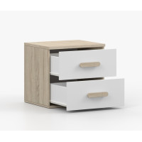 Noční stolek SMYK - dub sonoma/bílý (více variant)