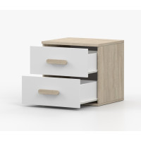 Noční stolek SMYK - dub sonoma/bílý (více variant)
