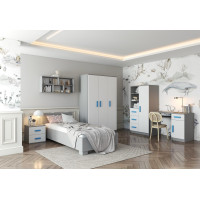 Komoda SMYK - šedá/bílá (více variant)