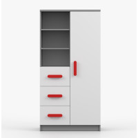 Regál SMYK - šedý/bílý (více variant)