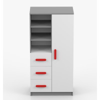 Regál SMYK - šedý/bílý (více variant)