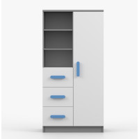 Regál SMYK - šedý/bílý (více variant)