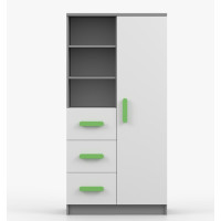 Regál SMYK - šedý/bílý (více variant)