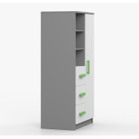 Regál SMYK - šedý/bílý (více variant)