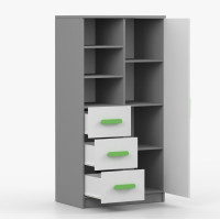 Regál SMYK - šedý/bílý (více variant)