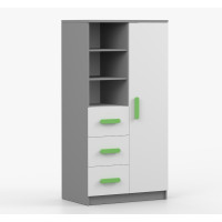 Regál SMYK - šedý/bílý (více variant)