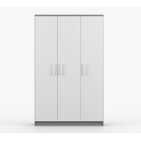 Šatní skříň SMYK 120 - šedá/bílá (více variant)