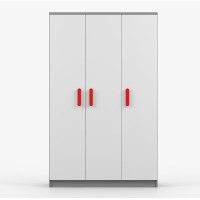 Šatní skříň SMYK 120 - šedá/bílá (více variant)