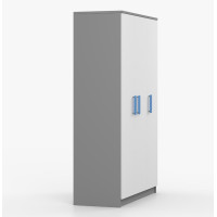 Šatní skříň SMYK 120 - šedá/bílá (více variant)