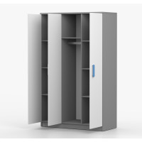 Šatní skříň SMYK 120 - šedá/bílá (více variant)