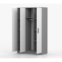 Šatní skříň SMYK 120 - šedá/bílá (více variant)