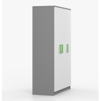 Šatní skříň SMYK 120 - šedá/bílá (více variant)