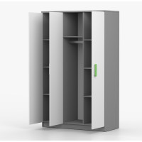 Šatní skříň SMYK 120 - šedá/bílá (více variant)