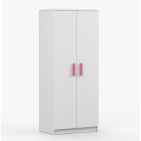 Šatní skříň SMYK 80 - bílá (více variant)