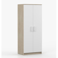 Šatní skříň SMYK 80 - dub sonoma/bílá (více variant)