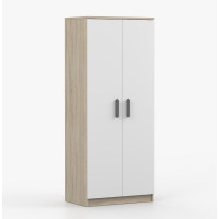 Šatní skříň SMYK 80 - dub sonoma/bílá (více variant)