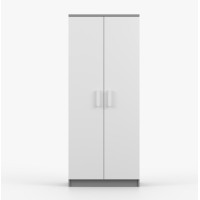 Šatní skříň SMYK 80 - šedá/bílá (více variant)