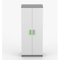 Šatní skříň SMYK 80 - šedá/bílá (více variant)