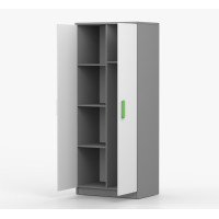 Šatní skříň SMYK 80 - šedá/bílá (více variant)