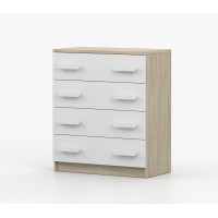 Komoda SCOUT - dub sonoma/bílá (více variant)