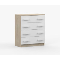 Komoda SCOUT - dub sonoma/bílá (více variant)