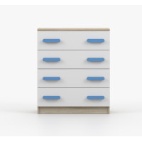 Komoda SCOUT - dub sonoma/bílá (více variant)