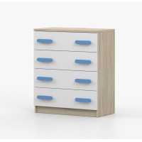 Komoda SCOUT - dub sonoma/bílá (více variant)