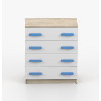 Komoda SCOUT - dub sonoma/bílá (více variant)