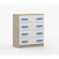 Komoda SCOUT - dub sonoma/bílá (více variant)