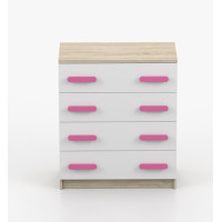 Komoda SCOUT - dub sonoma/bílá (více variant)