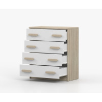 Komoda SCOUT - dub sonoma/bílá (více variant)