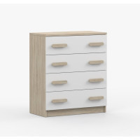 Komoda SCOUT - dub sonoma/bílá (více variant)