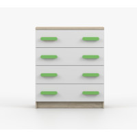 Komoda SCOUT - dub sonoma/bílá (více variant)