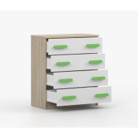 Komoda SCOUT - dub sonoma/bílá (více variant)