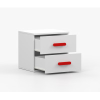 Noční stolek SCOUT - bílý (více variant)