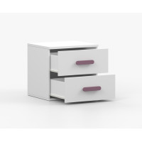 Noční stolek SCOUT - bílý (více variant)