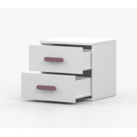 Noční stolek SCOUT - bílý (více variant)