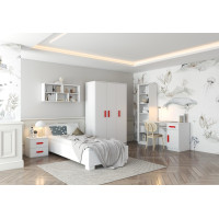 Šatní skříň SCOUT 120 - bílá (více variant)