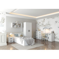 Šatní skříň SCOUT 80 - bílá (více variant)